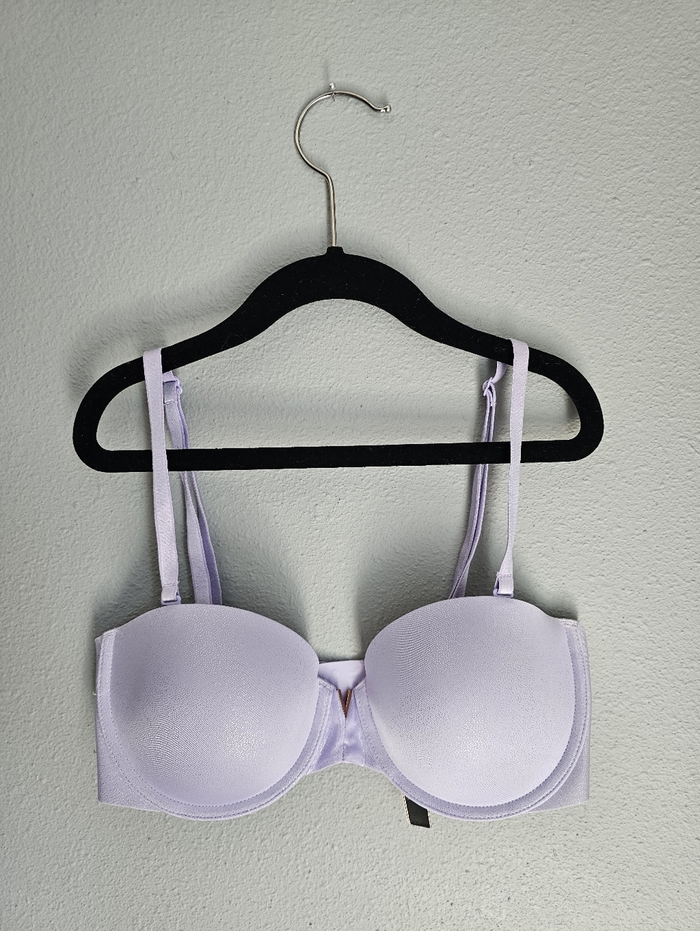 Victoria Secret Light Lavender Shimmer Strapless Multiway Bra 32C NWOT